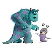 Monsters Inc. Sulley and Boo Giant Peel and Stick Wall Decal
